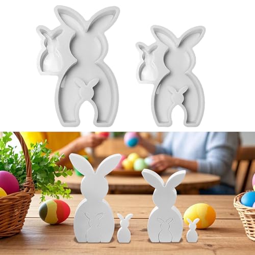 Ostern Kaninchen Silikonformen Gießformen, Osterhase Silikonform, Ostern Kaninchen Gießformen Silikon, Osterhase Beton zum Gießen, Osterhase Silikon Gießform für DIY Handwerk, Ostern Dekoration (I) Ostern Kaninchen Silikonformen Gießformen, Osterhase Silikonform, Ostern Kaninchen Gießformen Silikon, Osterhase Beton zum Gießen, Osterhase Silikon Gießform für DIY Handwerk, Ostern Dekoration (I) von Lergas