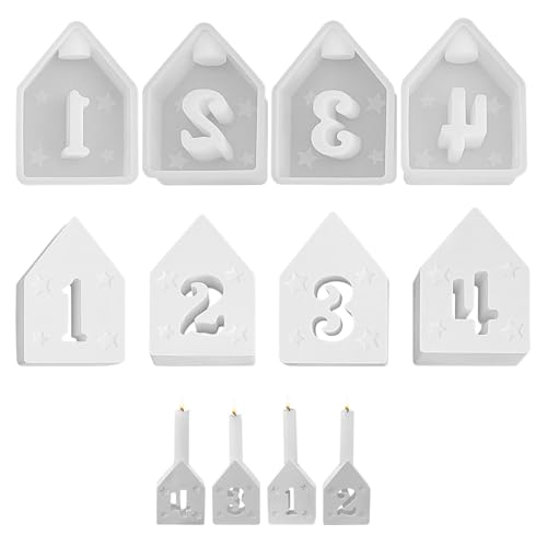 Silikonform Kerzenhalter, Gießformen für DIY Heimdekoration - Kuchen Kerzenhalter (K) von Lergas
