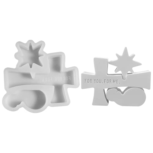 Silikonform Weihnachten, Silikonform Krippe, Gießform Weihnachten, Gießform Krippe, Silikonformen Gießformen Weihnachten, Krippe Gießformen Silikon Weihnachten für DIY Krippe Handwerk (W) von Lergas