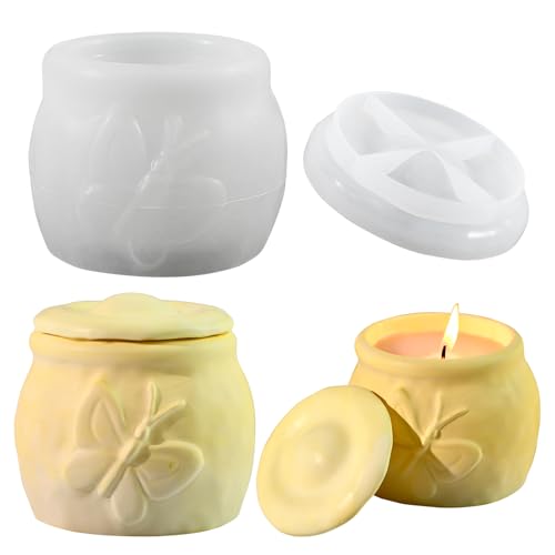 Silikonformen Geßformen, Schmetterling Silikonform Dose mit Deckel, Gießformen Silikon Kerzenbecher, Schmetterling Dose Giessformen Silikon für DIY Kerzenbecher, Vorratsgefäß, Schmuckkästchen (L) Silikonformen Geßformen, Schmetterling Silikonform Dose mit Deckel, Gießformen Silikon Kerzenbecher, Schmetterling Dose Giessformen Silikon für DIY Kerzenbecher, Vorratsgefäß, Schmuckkästchen (L) von Lergas
