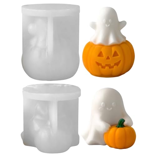Silikonformen Gießformen, Silikonform Halloween Kürbis Geister, Gießformen Silikon, 3D Gipsformen zum Gießen, Giessformen Silikon, Gießform Kürbis, Kerzen Silikonformen für DIY Kerzen Seife Gips (AB) Silikonformen Gießformen, Silikonform Halloween Kürbis Geister, Gießformen Silikon, 3D Gipsformen zum Gießen, Giessformen Silikon, Gießform Kürbis, Kerzen Silikonformen für DIY Kerzen Seife Gips (AB) von Lergas