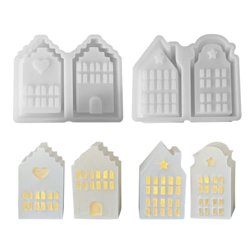 Silikonformen Gießformen Häuser, Silikonform Haus zum Gießen, 4 Verschiedene Mini Häuser Gießformen Silikon, Giessformen Silikon Haus, Silikon Gießform Häuser für DIY Mini Häuser Handwerk (3) Silikonformen Gießformen Häuser, Silikonform Haus zum Gießen, 4 Verschiedene Mini Häuser Gießformen Silikon, Giessformen Silikon Haus, Silikon Gießform Häuser für DIY Mini Häuser Handwerk (3) von Lergas