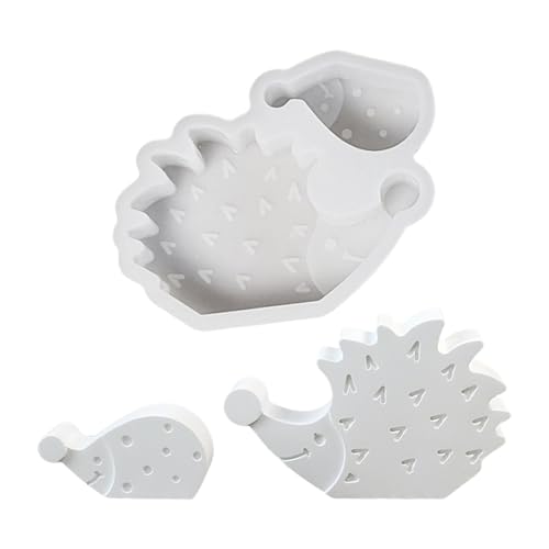 Silikonformen Gießformen Herbst Igel, Silikonform Igel Flach, Gießformen Silikon, Giessformen Silikon, 3D Gipsformen zum Gießen, Silikonform Gießform, Kerzenformen zum Gießen für DIY Seife Gips (B) von Lergas