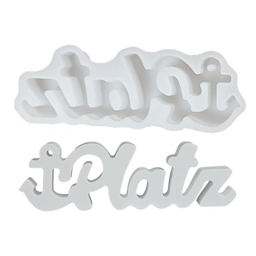 Silikonformen Gießformen Moin Wort Deutschem Buchstaben, Ankerform Gießformen Silikon, Kerzenformen Silikon, Silikonform Gießform, Kerzenformen zum Gießen, Giessformen für Kerzen Seife Gips (Platz) von Lergas