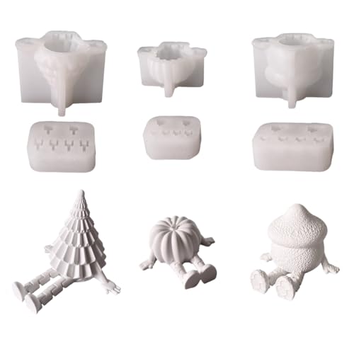 Silikonformen Gießformen Weihnachten Baum Sitz-Steh-Figur, Silikonform Weihnachtsbaum, Gießformen Silikon, Kerzenformen Silikon, 3D Kerzenformen zum Gießen,Kerzenform Giessformen für Kerzen Seife (3) Silikonformen Gießformen Weihnachten Baum Sitz-Steh-Figur, Silikonform Weihnachtsbaum, Gießformen Silikon, Kerzenformen Silikon, 3D Kerzenformen zum Gießen,Kerzenform Giessformen für Kerzen Seife (3) von Lergas