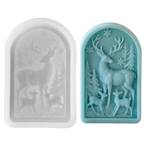 Silikonformen Gießformen Weihnachten Elch 3D, Silikonform Weihnachten Rentier Gießformen Silikon, Elch Kerzenform Gipsformen zum Gießen, Silikon Formen Gießform Silicone Mold für Gips Epoxidharz Silikonformen Gießformen Weihnachten Elch 3D, Silikonform Weihnachten Rentier Gießformen Silikon, Elch Kerzenform Gipsformen zum Gießen, Silikon Formen Gießform Silicone Mold für Gips Epoxidharz von Lergas