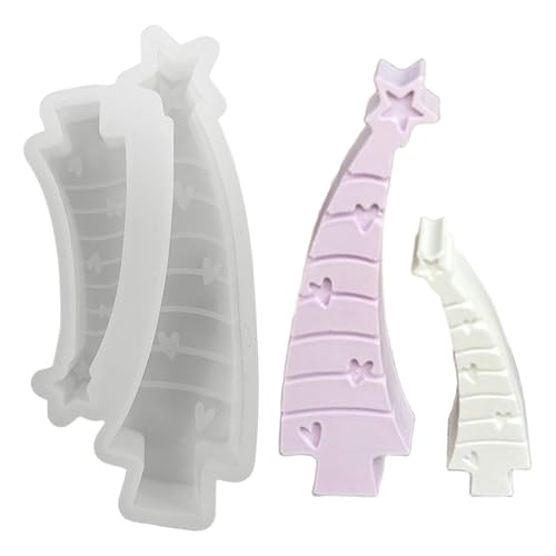 Silikonformen Gießformen Weihnachten Tannenbaum, Silikonform Weihnachten Kerzenform, 3D Kerzenformen Silikon zum Gießen, Gips Gießformen Silikon Gießform, DIY Giessformen für Kerzen Epoxidharz von Lergas