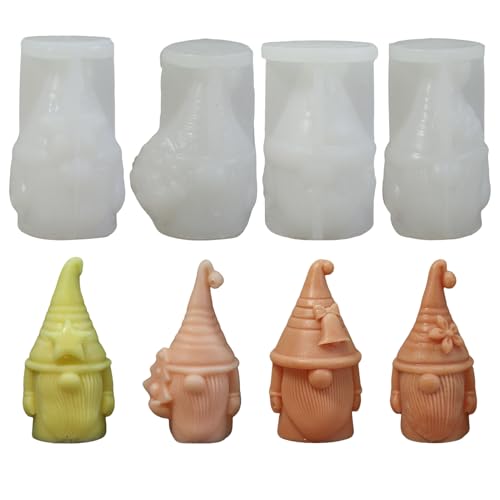 Silikonformen Gießformen Weihnachten Wichtel, 3D Kerzen Silikonform Wichtel, Weihnachten Kerzenform Gießform, Kerzenformen Silikon, Gips Gießformen Silikon, Zwerg Kerzenformen zum Gießen (4er Set) Silikonformen Gießformen Weihnachten Wichtel, 3D Kerzen Silikonform Wichtel, Weihnachten Kerzenform Gießform, Kerzenformen Silikon, Gips Gießformen Silikon, Zwerg Kerzenformen zum Gießen (4er Set) von Lergas