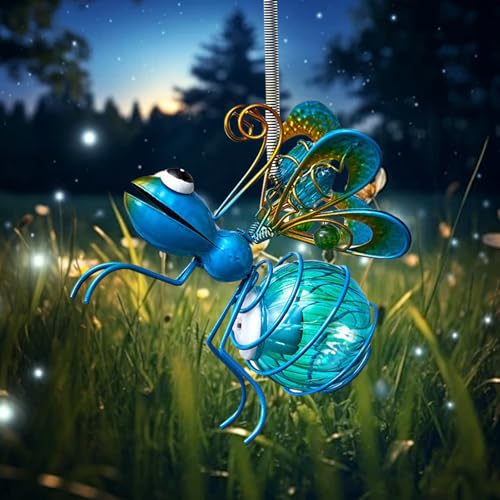 Solar Hängende Biene Licht Aussen, LED Biene Garten Deko aus Metall mit Frühling & Clip, IP65 Wasserdicht Solar Biene Licht, Solarlichterkette Außen Wetterfest für Garten, Bäume, Terrasse, Balkon (B) Solar Hängende Biene Licht Aussen, LED Biene Garten Deko aus Metall mit Frühling & Clip, IP65 Wasserdicht Solar Biene Licht, Solarlichterkette Außen Wetterfest für Garten, Bäume, Terrasse, Balkon (B) von Lergas