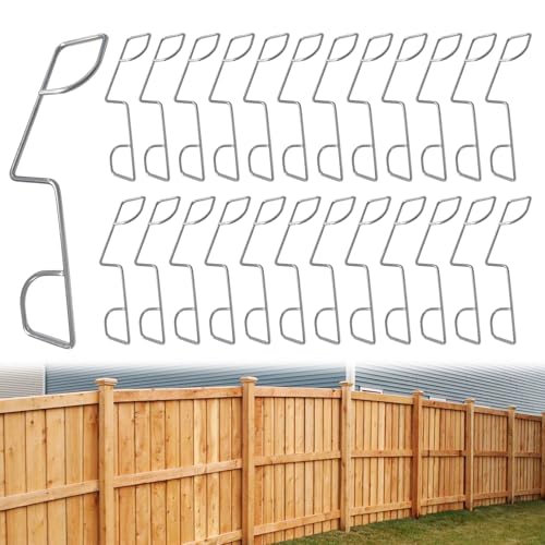 Zaunpaneel-Griff-Clips Gegen Klappern, Edelstahl Zaunklammern für Zaunelemente, 25/50/75 Stück Zaunpfostenhalterungen für Beton, Sicherheitsklammer für Gartenwindschutz, Zaunpaneele Rasseln (25 PCS) Zaunpaneel-Griff-Clips Gegen Klappern, Edelstahl Zaunklammern für Zaunelemente, 25/50/75 Stück Zaunpfostenhalterungen für Beton, Sicherheitsklammer für Gartenwindschutz, Zaunpaneele Rasseln (25 PCS) von Lergas