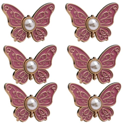 1/6 Stcs Hosen Taillenstraffler Taste Pins Schmetterling Jeans Taille Schnallen Nicht Nähen Erforderliche Hose Taste Pins von Lerpwige
