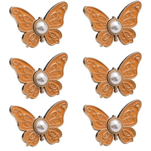 1/6 Stcs Hosen Taillenstraffler Taste Pins Schmetterling Jeans Taille Schnallen Nicht Nähen Erforderliche Hose Taste Pins von Lerpwige