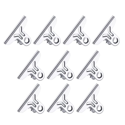 10 Stück Edelstahl-Clips, Büroklammern, Binder-Clips, Quittungsklammern für Lebensmittelbeutel, Bilder, Fotos, Kunst von Lerpwige