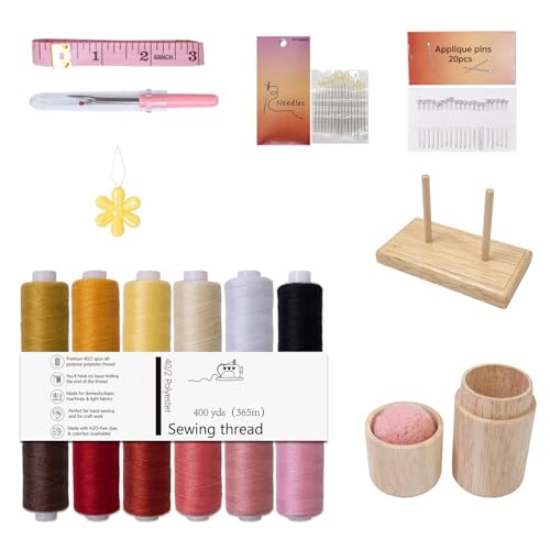 12 Sortierter Ton Polyester Gewinde Set Hoher Zugkraft Für Nähmaschinen Und Handnäher Nähfaden Für Die Reparatur Von Kleidungsstücken von Lerpwige