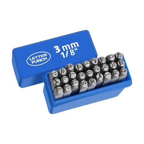 27-teiliges Metall-Buchstaben-Stanz-Set, Metallstempel-Set, Briefstempel-Set, Metallstempel-Set, für Leder, Holz 27-teiliges Metall-Buchstaben-Stanz-Set, Metallstempel-Set, Briefstempel-Set, Metallstempel-Set, für Leder, Holz von Lerpwige