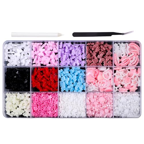 3D Bow Nails Art Charms Sweet Bowknot Nagel Charm Nagelversorgungen Charms Nails Kunstdekoration Für Partyhochzeiten von Lerpwige