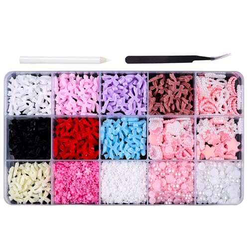 3D Bow Nails Art Charms Sweet Bowknot Nagel Charm Nagelversorgungen Charms Nails Kunstdekoration Für Partyhochzeiten von Lerpwige