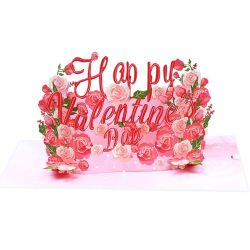 3D-Valentinstagskarte mit Umschlag, Valentinstags-Grußkarte für Familie, Freund, Ehemann, Ehefrau, Jahrestag und Valentinstag 3D-Valentinstagskarte mit Umschlag, Valentinstags-Grußkarte für Familie, Freund, Ehemann, Ehefrau, Jahrestag und Valentinstag von Lerpwige