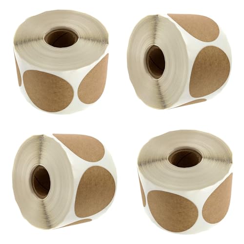 4 Rollen Klebeaufkleber Runde Aufkleber Marmeladen Aufkleber Runde Punkte Etiketten für Backen Karte Umschlag Flasche und Hochzeit 4 Rollen Klebeaufkleber Runde Aufkleber Marmeladen Aufkleber Runde Punkte Etiketten für Backen Karte Umschlag Flasche und Hochzeit von Lerpwige