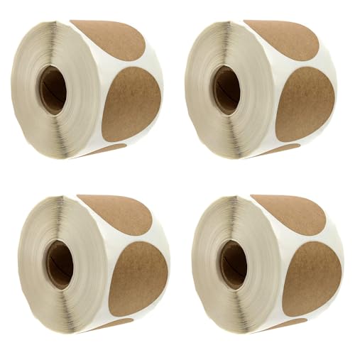 4 Rollen Klebeaufkleber Runde Aufkleber Marmeladen Aufkleber Runde Punkte Etiketten für Backen Karte Umschlag Flasche und Hochzeit 4 Rollen Klebeaufkleber Runde Aufkleber Marmeladen Aufkleber Runde Punkte Etiketten für Backen Karte Umschlag Flasche und Hochzeit von Lerpwige