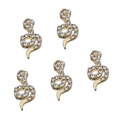 5 PCs 3d Schlangenform Form Nägel Zaubernäle Nägel Kunst Charme Nägel Nägel Kunst Strauchsteine ​​Nägel Dekorationen Für Frauen Mädchen von Lerpwige