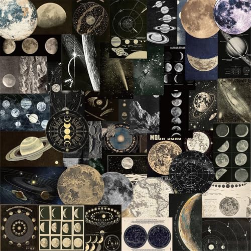 50 Blätter Wasserdichte Aufkleber Retro Decorative Scrapbooking Für Journal Planet Einfacher Ästhetischer Wasserdicht 50 Blätter Wasserdichte Aufkleber Retro Decorative Scrapbooking Für Journal Planet Einfacher Ästhetischer Wasserdicht von Lerpwige