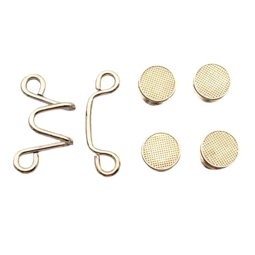 Abnehmbare Jeansknopfnadeln, kein Nähen erforderlich, Hosen-Taillenspanner, Metall-Taillenschnallen, Hosenknopfnadeln Abnehmbare Jeansknopfnadeln, kein Nähen erforderlich, Hosen-Taillenspanner, Metall-Taillenschnallen, Hosenknopfnadeln von Lerpwige