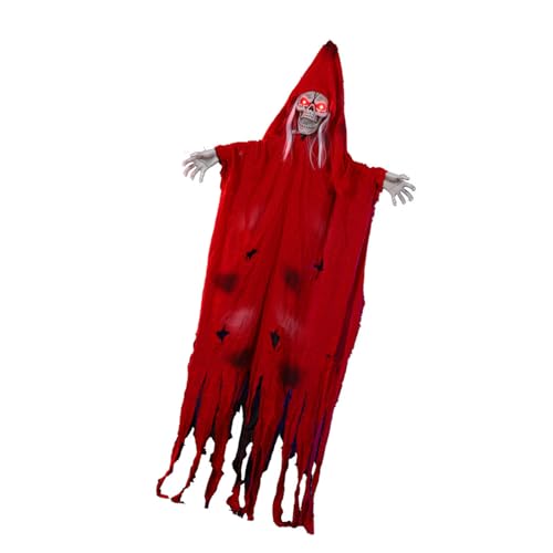 Animatronic Skelett-Spekter, Halloween-Requisiten, hängend, geräuschaktiviert, bewegliche Dekoration mit leuchtendem Auge für den Außenbereich, lebensgroß, bewegliche Spekter-Dekoration Animatronic Skelett-Spekter, Halloween-Requisiten, hängend, geräuschaktiviert, bewegliche Dekoration mit leuchtendem Auge für den Außenbereich, lebensgroß, bewegliche Spekter-Dekoration von Lerpwige