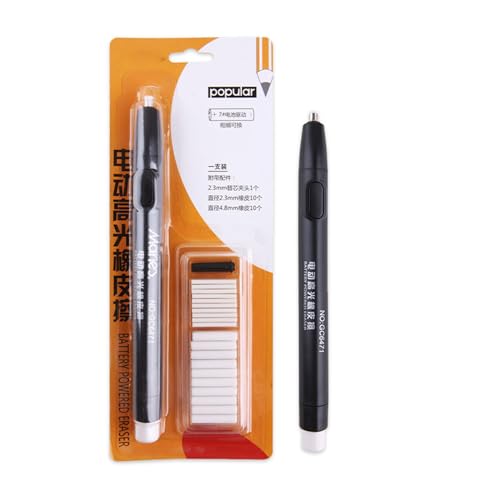 Doppelend Electric Eraser Set Mit 20 Radiergummi Nachfüllungen Batterie Betriebene Dicke Für Künstler Zeichnung Einstellbar von Lerpwige