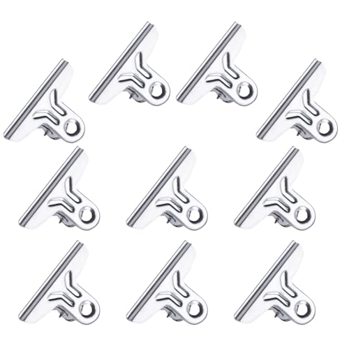 Edelstahl-Clips, Büroklammern, Binder-Clips, Quittungsklammern für Lebensmittelbeutel, Bilder, Fotos, Kunst, 10 Stück von Lerpwige