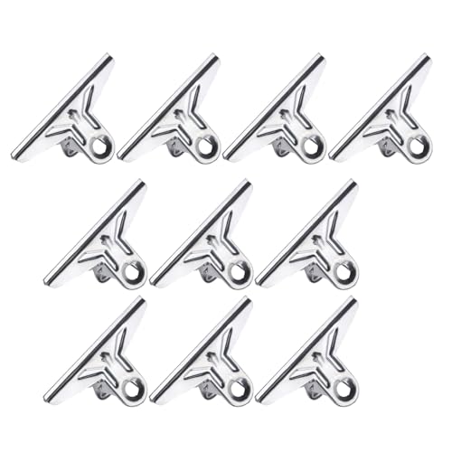 Edelstahl-Clips, Büroklammern, Binder-Clips, Quittungsklammern für Lebensmittelbeutel, Bilder, Fotos, Kunst, 10 Stück von Lerpwige