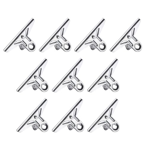 Edelstahl-Clips, Büroklammern, Binder-Clips, Quittungsklammern für Lebensmittelbeutel, Bilder, Fotos, Kunst, 10 Stück von Lerpwige