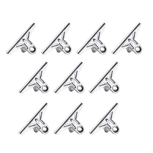 Edelstahl-Clips, Büroklammern, Binder-Clips, Quittungsklammern für Lebensmittelbeutel, Bilder, Fotos, Kunst, 10 Stück von Lerpwige
