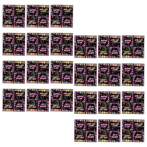 Einweg Tabellengeschirr Bunte Neons Themenpartyzubehör Für Festes Versammlungen Handgefertigte Leuchtende Party Dinnerwares von Lerpwige
