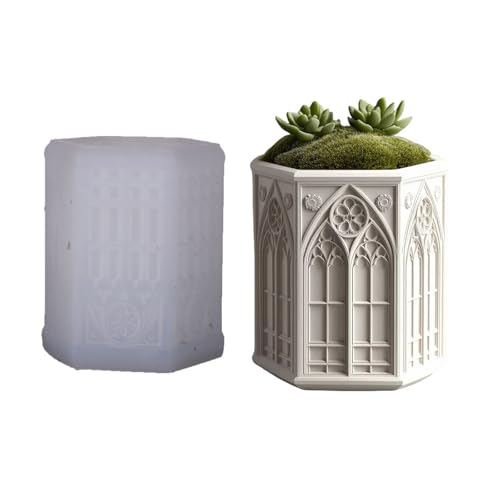 Flexibler Silikonblütenpot Form Mit Kirchenfensterdesign Für Harzguss Und Kerzenbehälter Multi Zweck Silikonformen Für Harzguss Machen Flexibler Silikonblütenpot Form Mit Kirchenfensterdesign Für Harzguss Und Kerzenbehälter Multi Zweck Silikonformen Für Harzguss Machen von Lerpwige