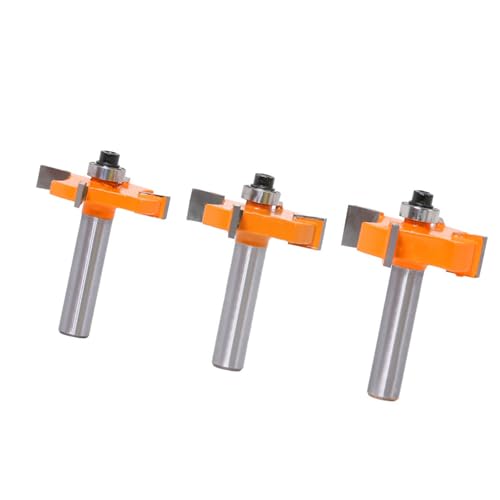 Funktionales Holzbearbeitungswerkzeug 4 Router Bit Mit 8mm Schaft Schankrillenkuhe Zum Schneiden Von Rillen Und Dadoes von Lerpwige