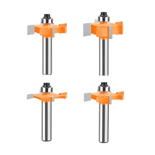 Funktionales Holzbearbeitungswerkzeug 4 Router Bit Mit 8mm Schaft Schankrillenkuhe Zum Schneiden Von Rillen Und Dadoes von Lerpwige