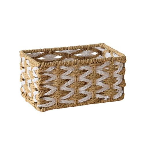 Handgewebte Papierseilkorb Gewebte Organizer Box Aufbewahrungsbehälter Für Spielzeugkosmetik Schmuck Eingangstisch Wohnzimmer Schlafzimmer Handgefertigte Nachttisch Veranstalter Handgewebte Papierseilkorb Gewebte Organizer Box Aufbewahrungsbehälter Für Spielzeugkosmetik Schmuck Eingangstisch Wohnzimmer Schlafzimmer Handgefertigte Nachttisch Veranstalter von Lerpwige