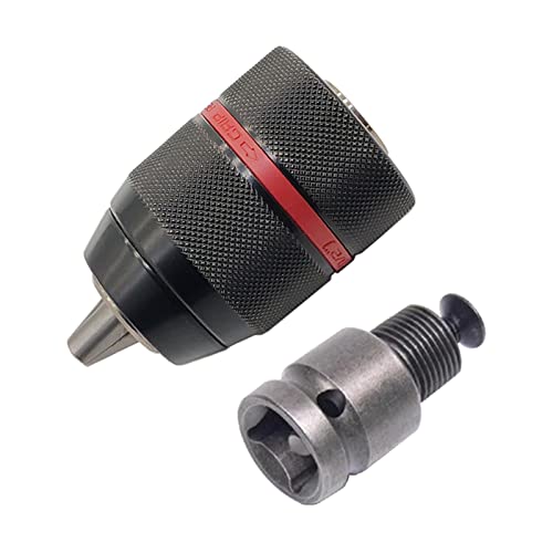 Heavy Duty 1/2-20Unf 1 5-13 Mm Schlüssellloser Bohrer Drill Chuck Shank Socket Square Female Adapter Hardware Tool Professionelle Shank Bohrbohrer Bit Set Adaptermetrik Für Holz von Lerpwige