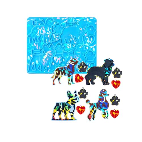 Holographische Schlüsselbund Pendellform Praktische Silikonform Für Tierische Beutel Ornament Epoxidharz Schmuckform von Lerpwige