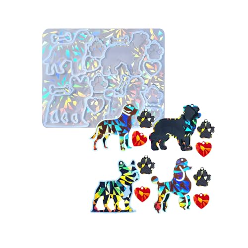 Holographische Schlüsselbund Pendellform Praktische Silikonform Für Tierische Beutel Ornament Epoxidharz Schmuckform von Lerpwige