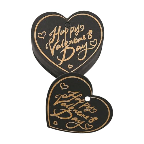 Lerpwige 100 Stück Valentinstag Hängen Anhänger Herz/runde Papieretiketten Für Geschenkverpackung Liebesnachrichtenkarten von Lerpwige