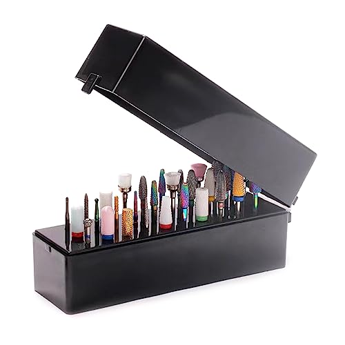 Lerpwige 30/48 Löcher Nagelbohrer Bits Storage Box Nagelschleife Kopfhalter Ständer Display Container Mahlen Cutter Maniküre Werkzeug von Lerpwige