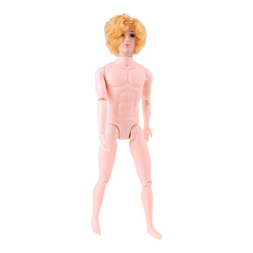 Lerpwige 30 cm 12 Bewegliche Gelenke Nackt Für Puppen Für Puppenkörper Gelbes Haar Für Junge Männlich Mann Freund Für Prinz von Lerpwige