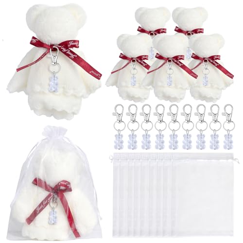 Lerpwige Babypartys Bevorzugen Kinder Plüschbären Schlüsselanhänger Mit Organza Taschen Handtücher Vielen Dank Für Babypartys Partyzubehör Lerpwige Babypartys Bevorzugen Kinder Plüschbären Schlüsselanhänger Mit Organza Taschen Handtücher Vielen Dank Für Babypartys Partyzubehör von Lerpwige