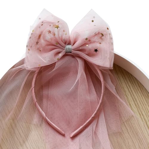 Lerpwige Bequemes Stirnband mit Schleife und Netzstoff, für Geburtstagsparty, Kopfschmuck für Kinder im Alter von 1–8 Jahren zum Verkleiden von Veranstaltungen Lerpwige Bequemes Stirnband mit Schleife und Netzstoff, für Geburtstagsparty, Kopfschmuck für Kinder im Alter von 1–8 Jahren zum Verkleiden von Veranstaltungen von Lerpwige