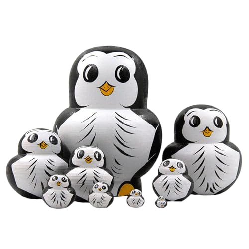Lerpwige Folk Russische Nistpuppen Handgefertigte Holzfigur Mit Tiermustern Für Geschenken Von Und Bürodekoration Lerpwige Folk Russische Nistpuppen Handgefertigte Holzfigur Mit Tiermustern Für Geschenken Von Und Bürodekoration von Lerpwige