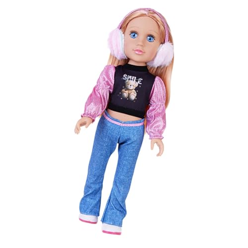 Lerpwige Realistische Puppen Spielzeuggirl 18 Zoll Baby Mädchen Puppen Mit Kleidung Set Geburtstagsgeschenke PVC Blonde Babypuppenzubehör Lerpwige Realistische Puppen Spielzeuggirl 18 Zoll Baby Mädchen Puppen Mit Kleidung Set Geburtstagsgeschenke PVC Blonde Babypuppenzubehör von Lerpwige