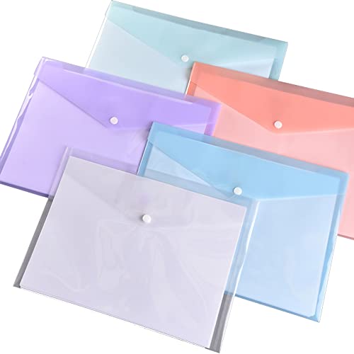 Mappentasche für 10 Stück Dokumentenmappe Brieftaschen mit Tasche Transparente Ordnertaschen mit Druckknopf Mappentasche für 10 Stück Dokumentenmappe Brieftaschen mit Tasche Transparente Ordnertaschen mit Druckknopf von Lerpwige
