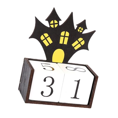 Mehrzweck-Countdown-Kalender für Halloween, Party, Holz, Datums-Tracker für Zuhause, Schule und Büro, Festival-Dekorationen Mehrzweck-Countdown-Kalender für Halloween, Party, Holz, Datums-Tracker für Zuhause, Schule und Büro, Festival-Dekorationen von Lerpwige